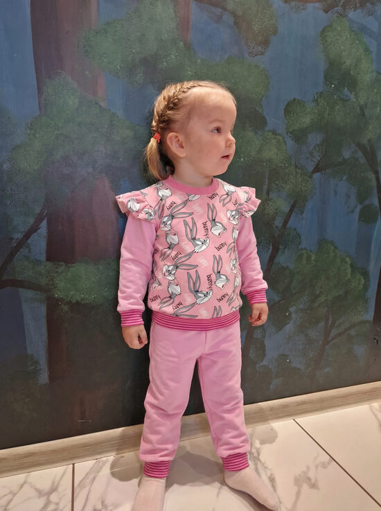 Apģērbu komplekts, Zaķis Banny, 122cm